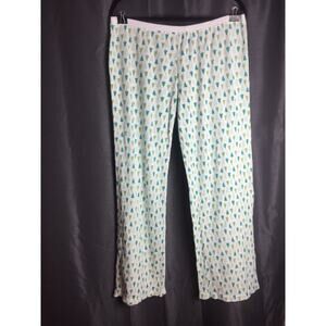 Christmas Tree Jasmine & Ginger Cotton Sleep Pants Women’s XL White Green